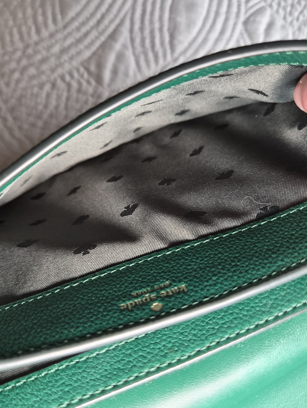 EUC Kate Spade New York Blake Saddle Bag Deep Jade (Green) - Picture 10 of 13